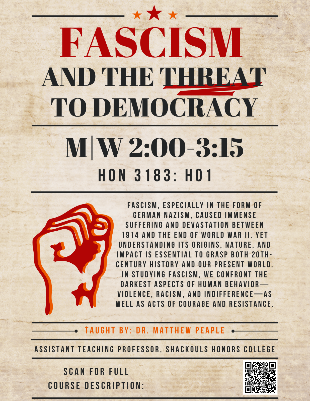 Fascism and the threat to democracy